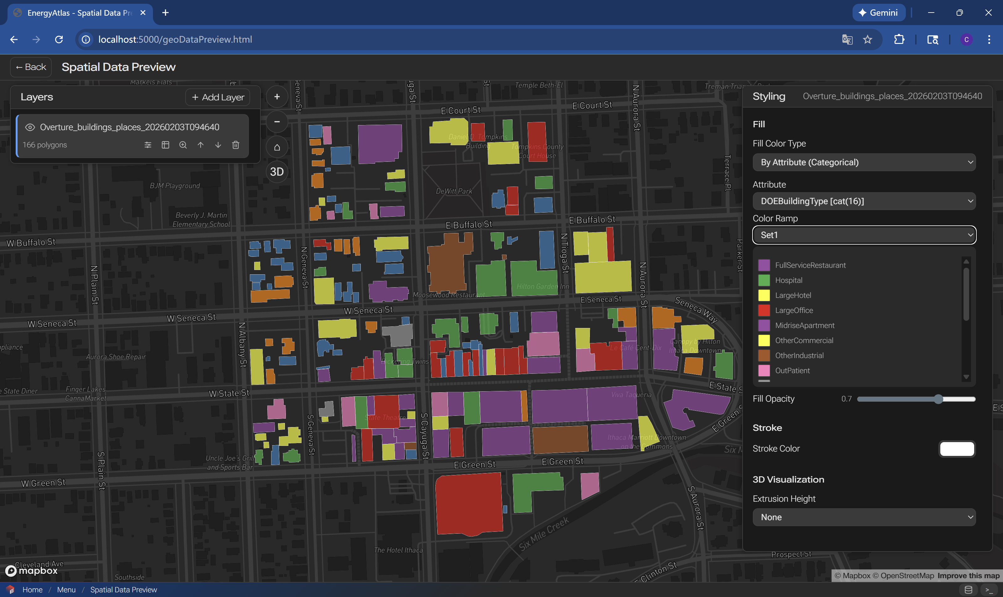 Step 2a polygon feature data driven styling: categorical