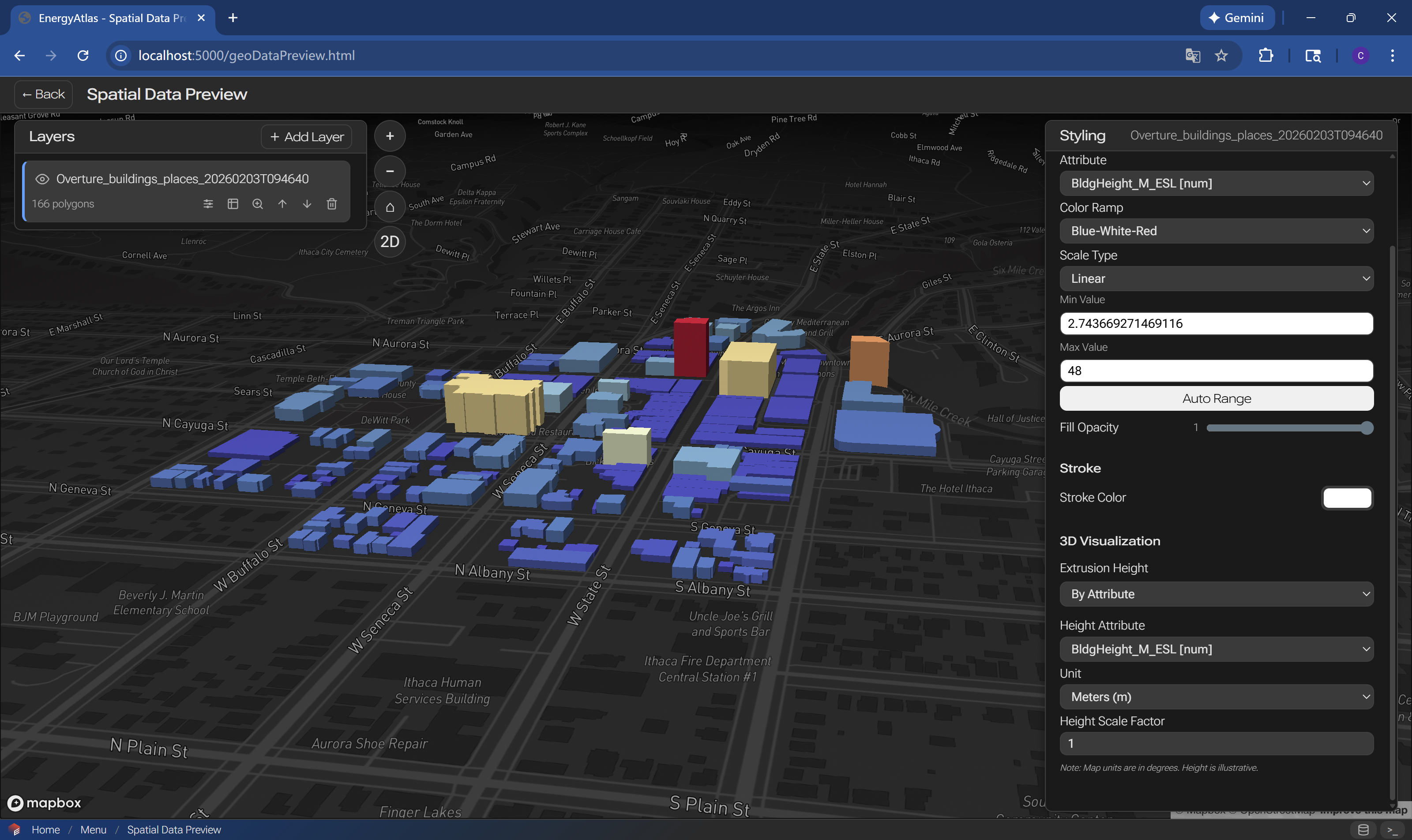 Step 2c polygon feature 3D styling