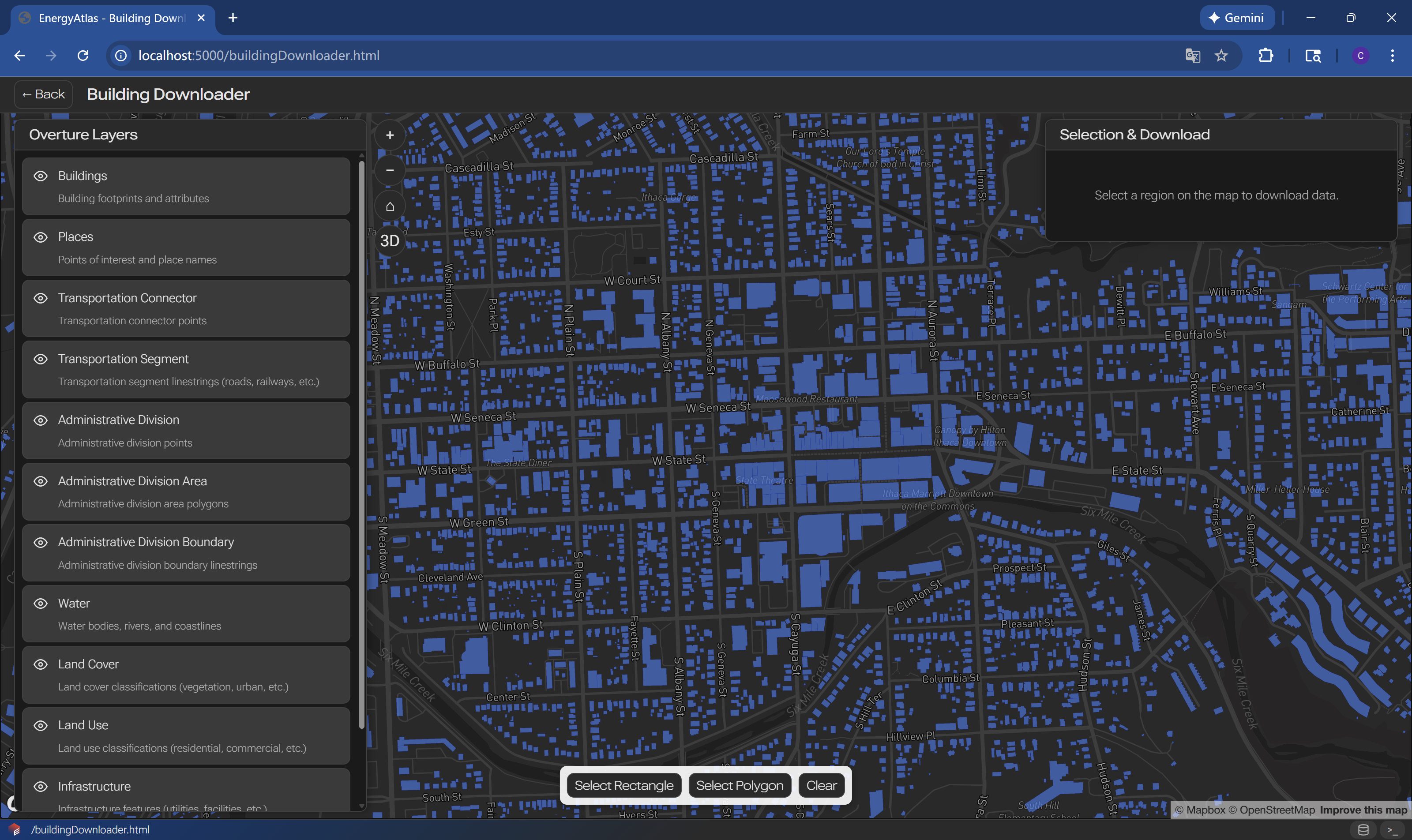 Step 2a zoom in to selected area