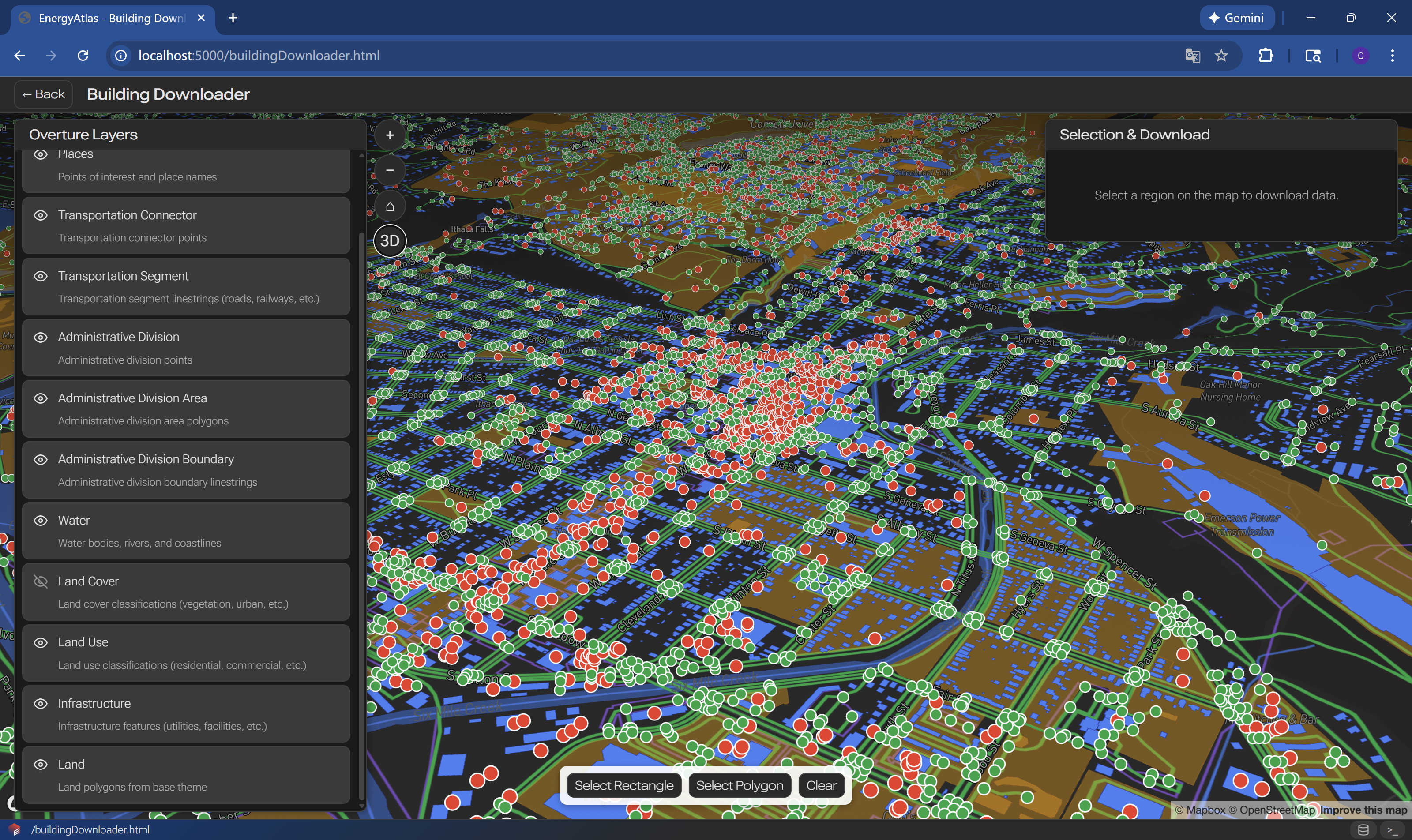 Step 2b optional layers to turn on